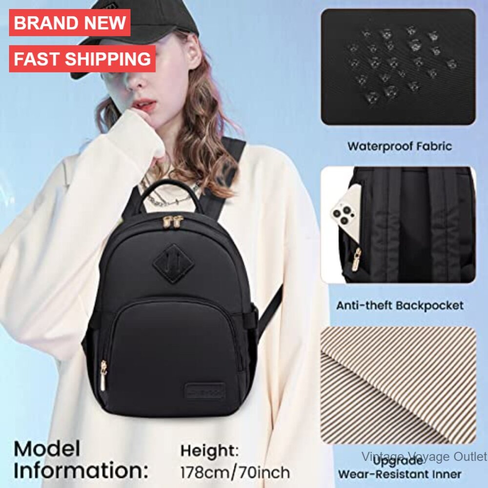 Mini Waterproof Backpack Lightweight Nylon Daypac… - image 4